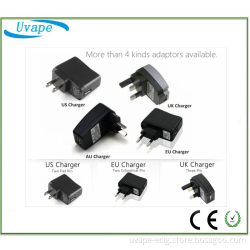 Au, EU, Us, UK Electronic Cigarette Wall Charger / Adaptor USB Charger